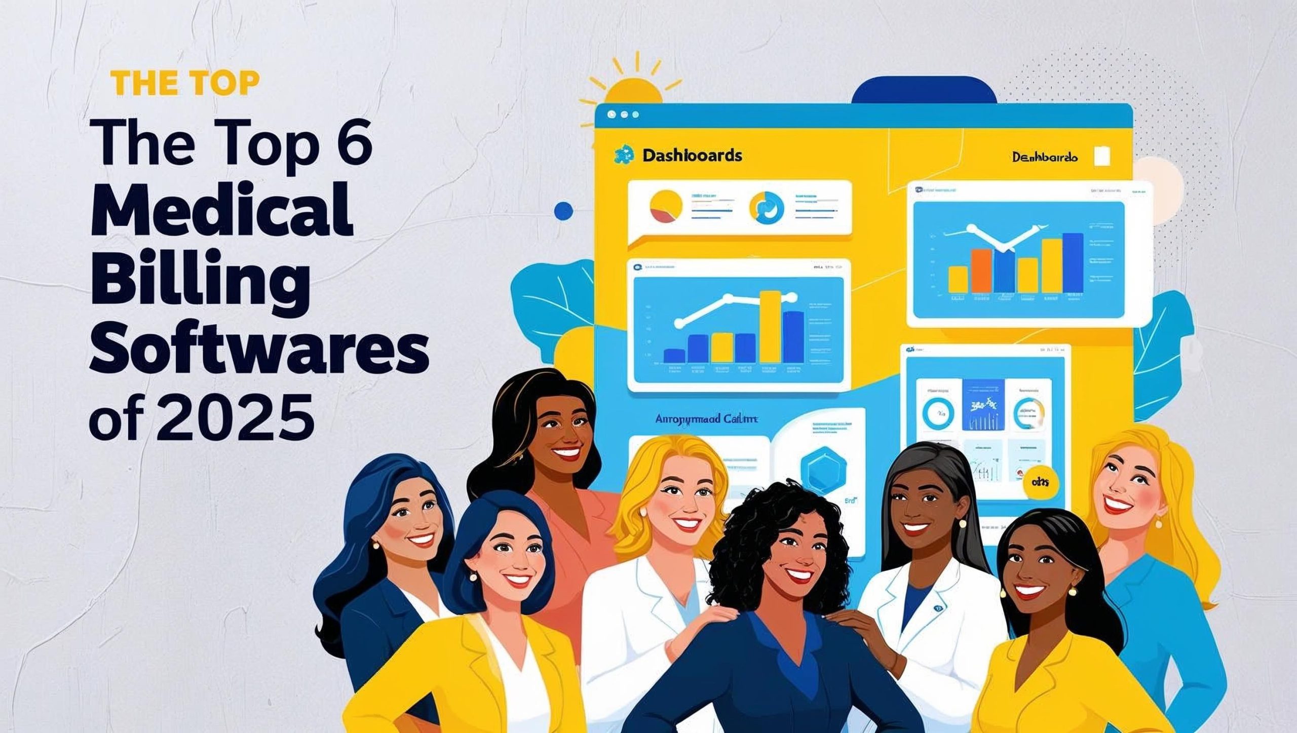 Medical Billing Professionals in front of a Billing Software